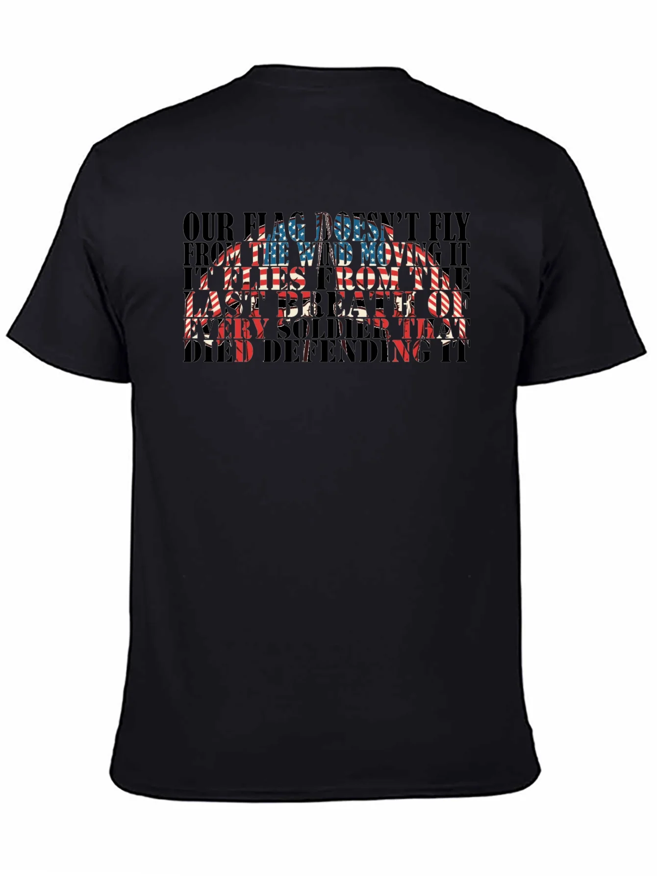 Patriotic US Flag Soldier T-Shirt