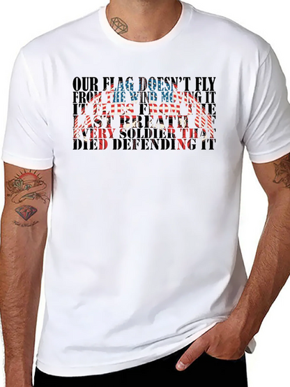 Patriotic US Flag Soldier T-Shirt
