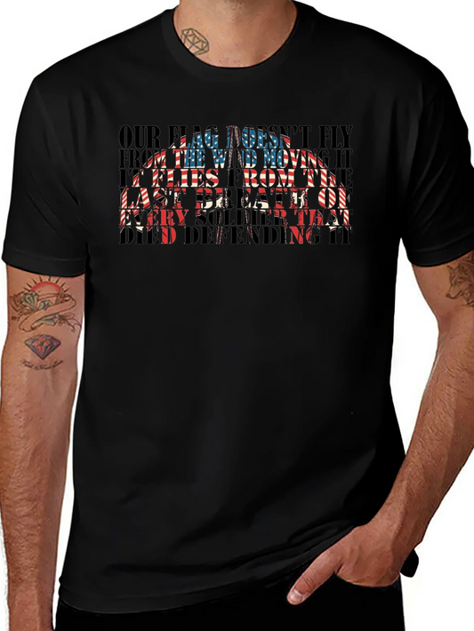 Patriotic US Flag Soldier T-Shirt