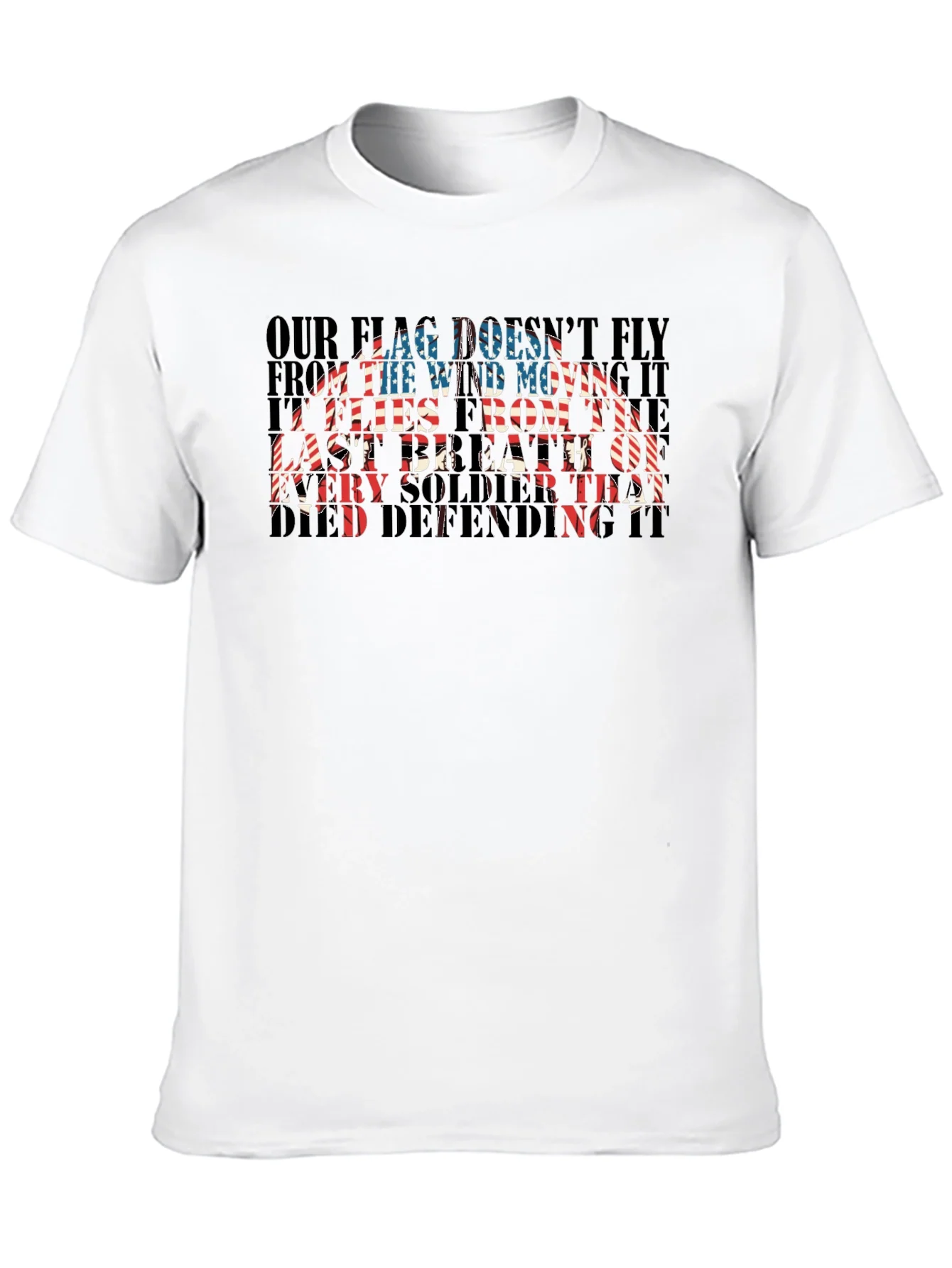 Patriotic US Flag Soldier T-Shirt