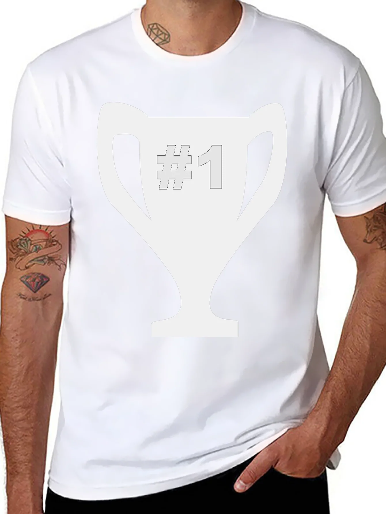 Number One Champion Black Tee