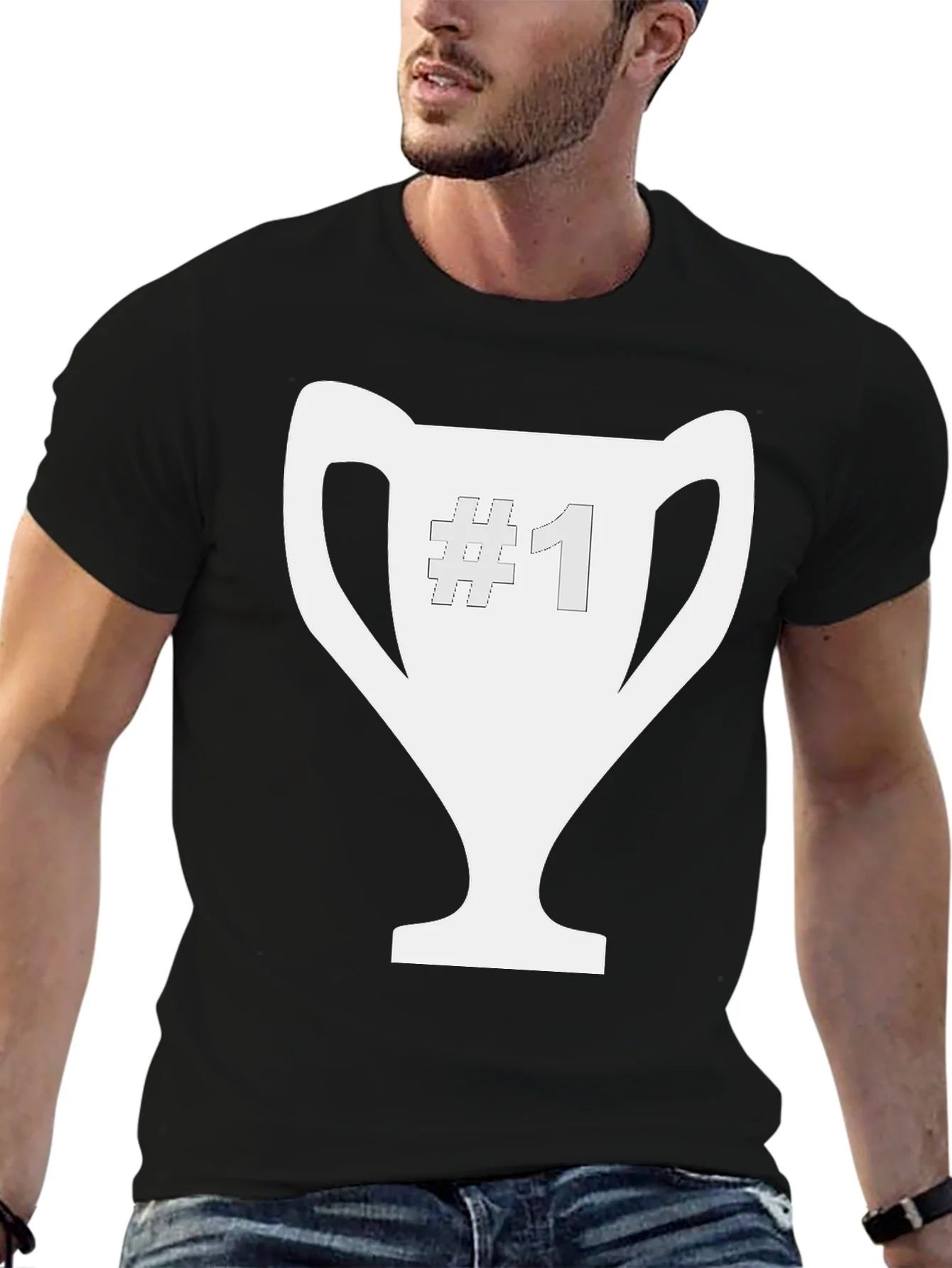 Number One Champion Black Tee