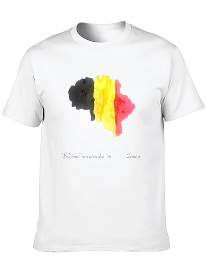 Belgium Flag T-Shirt - Black