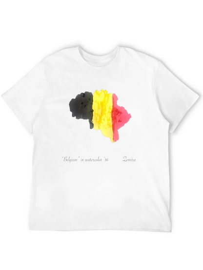 Belgium Flag T-Shirt - Black