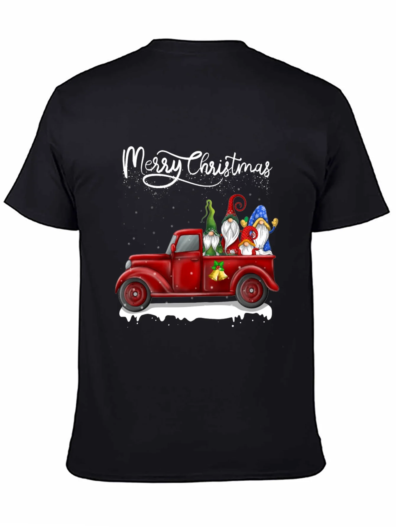 Merry Christmas Gnome Truck T-Shirt