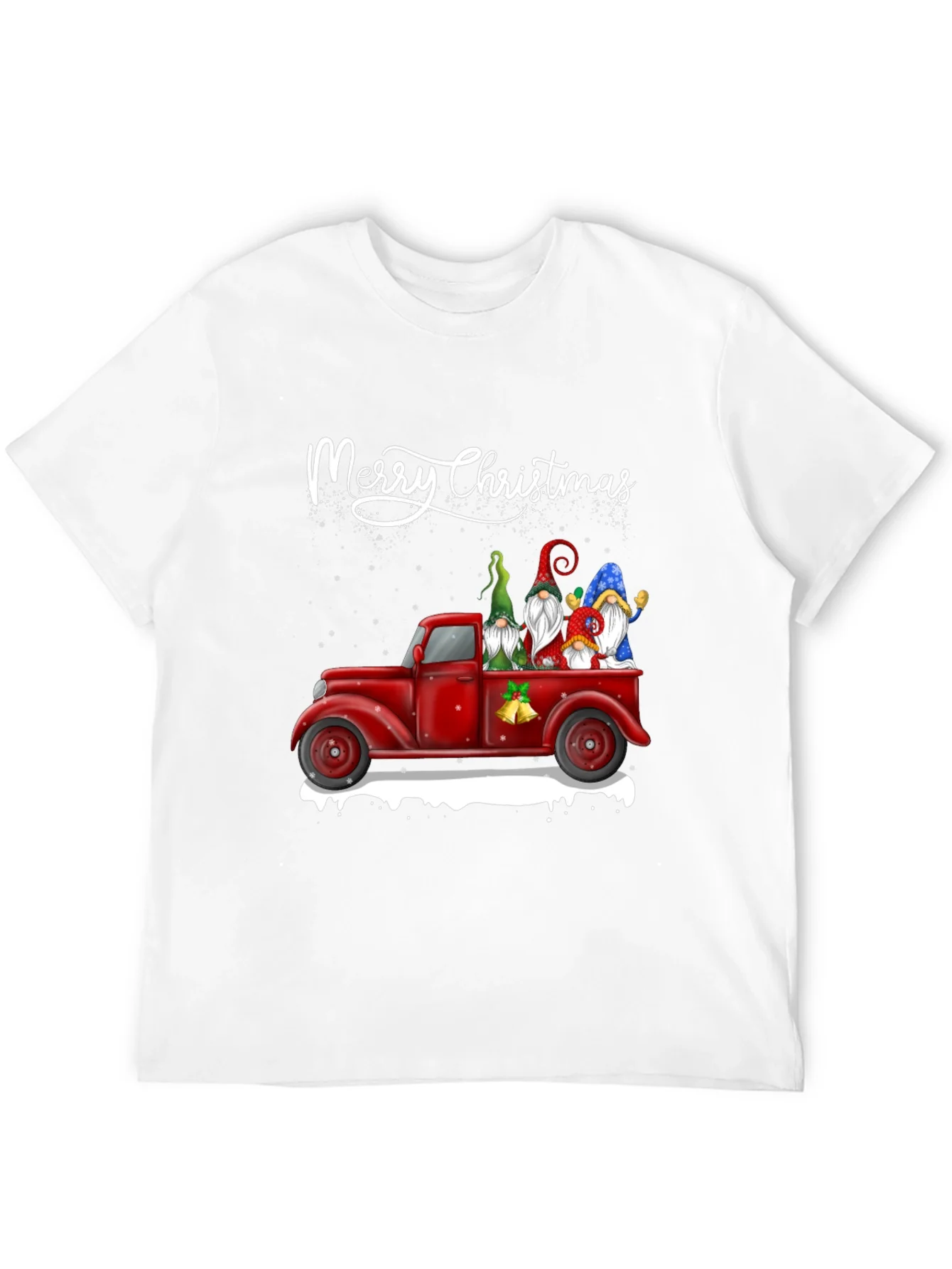 Merry Christmas Gnome Truck T-Shirt