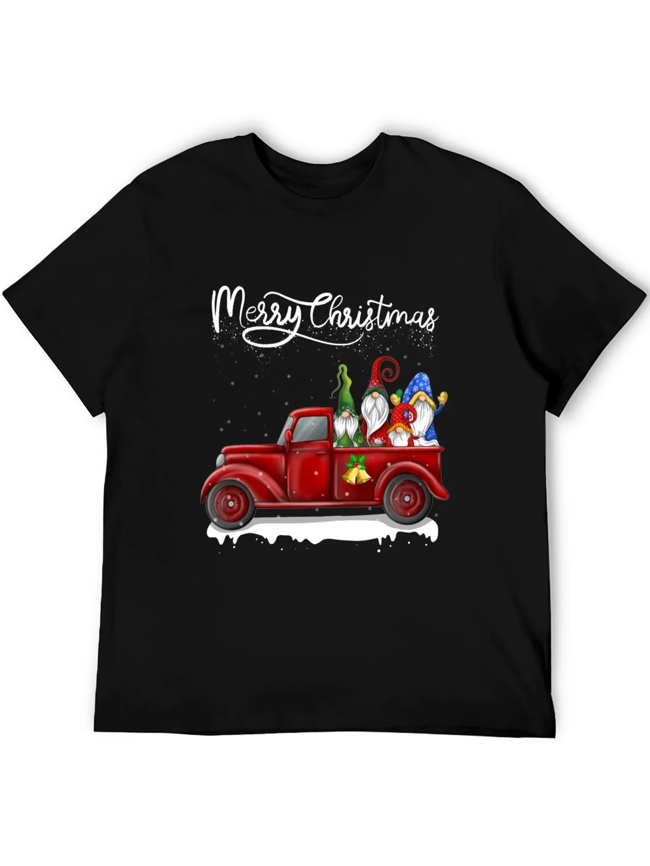 Merry Christmas Gnome Truck T-Shirt