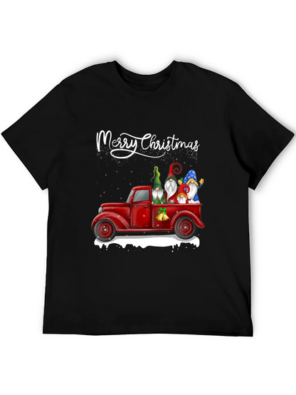 Merry Christmas Gnome Truck T-Shirt
