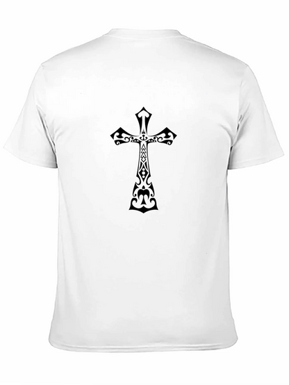 Black Christian Cross Graphic Tee