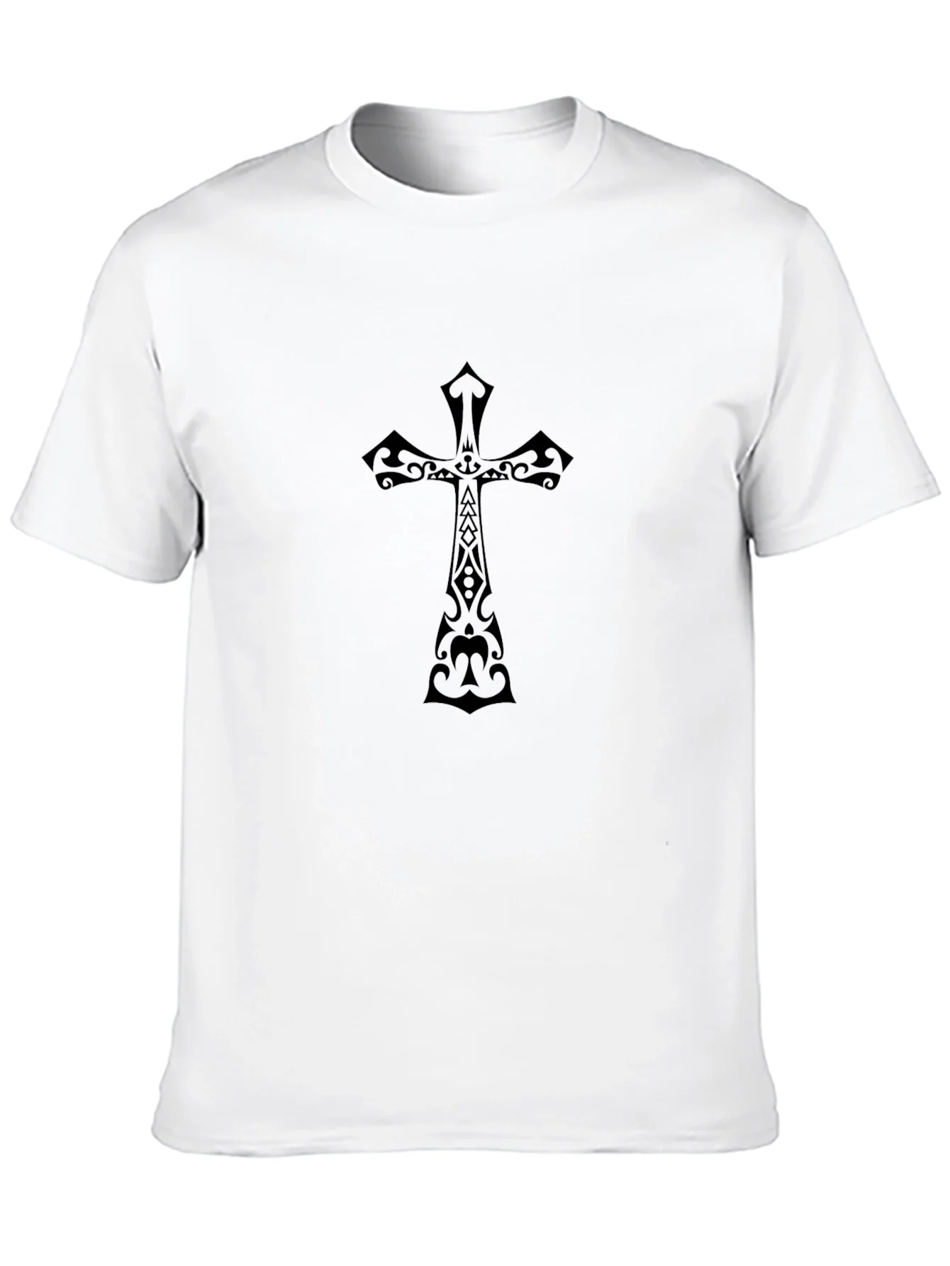 Black Christian Cross Graphic Tee