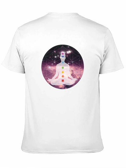 Chakra Meditation Graphic Tee - Relaxing Comfort