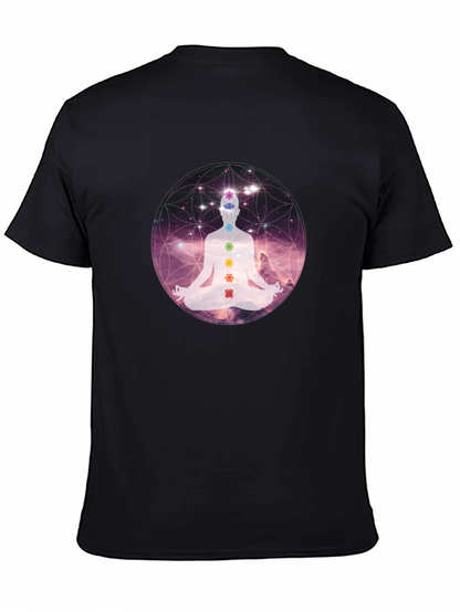 Chakra Meditation Graphic Tee - Relaxing Comfort