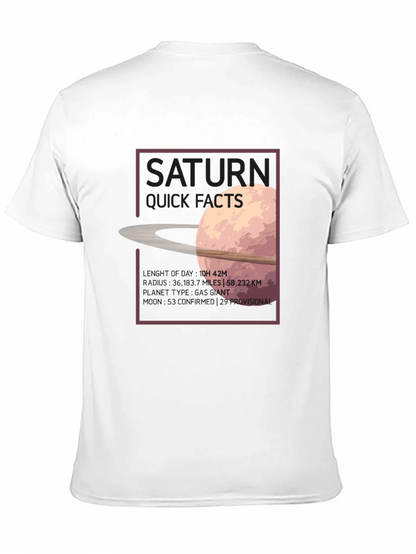 Saturn Quick Facts Graphic T-Shirt