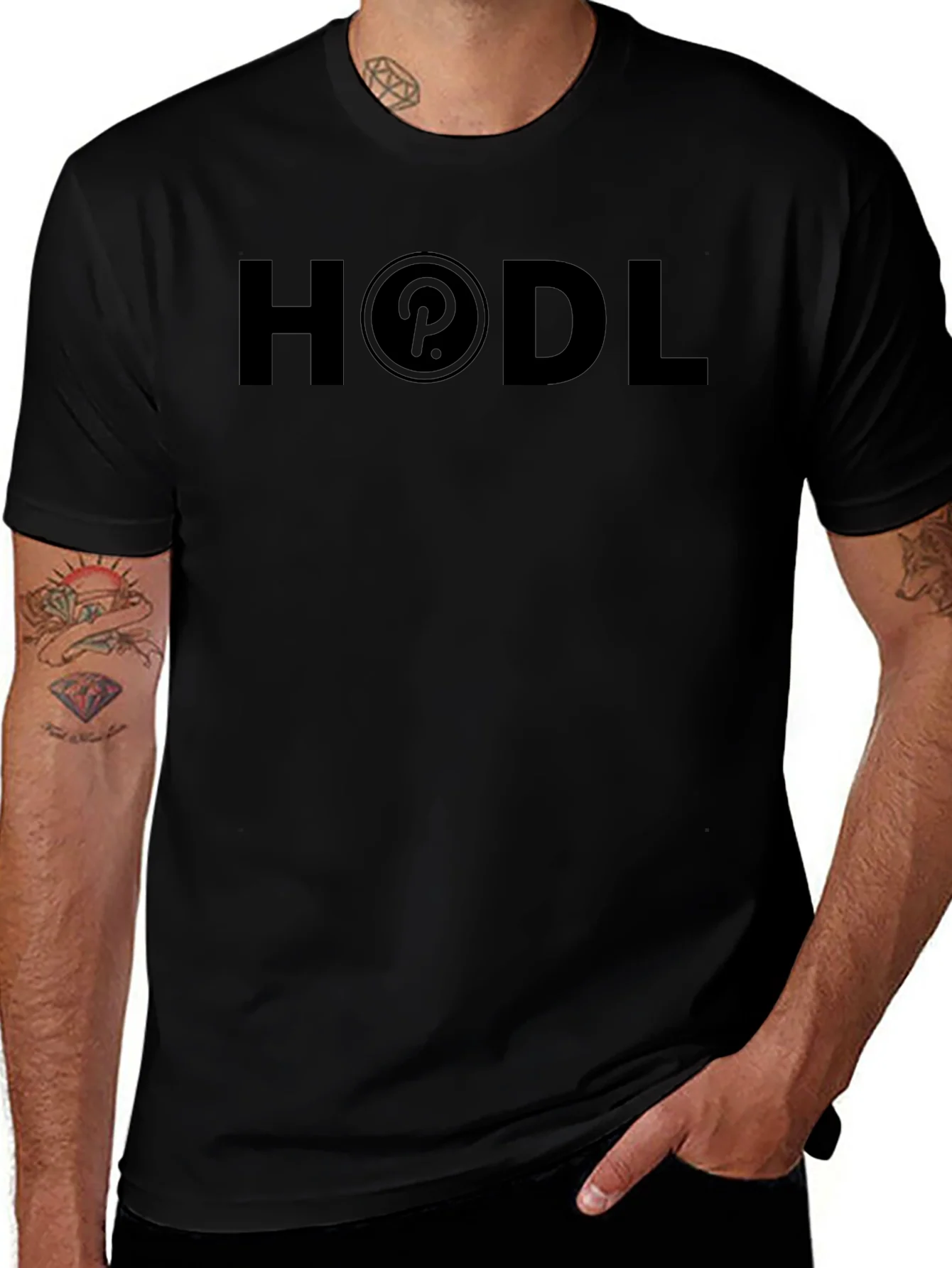 HODL Polkadot Crypto T-Shirt - Black