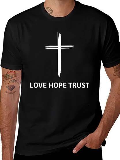 Love Hope Trust Christian Graphic Tee