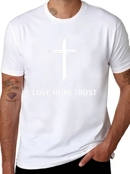 Love Hope Trust Christian Graphic Tee