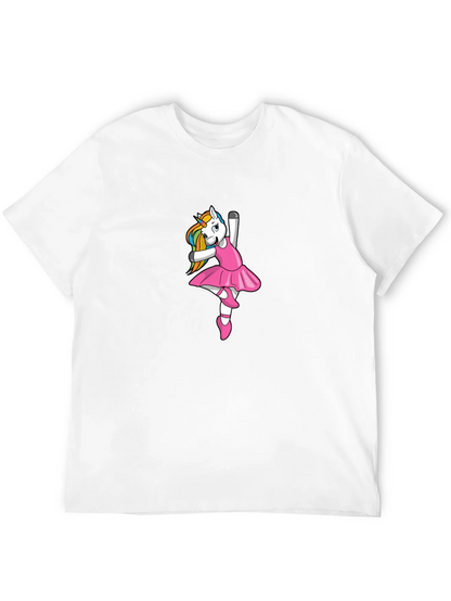 Unicorn Ballerina Black T-Shirt