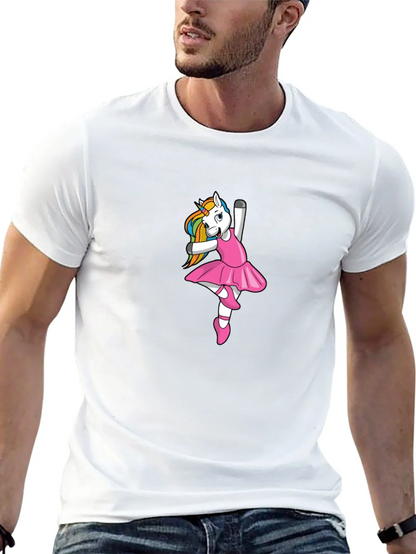 Unicorn Ballerina Black T-Shirt