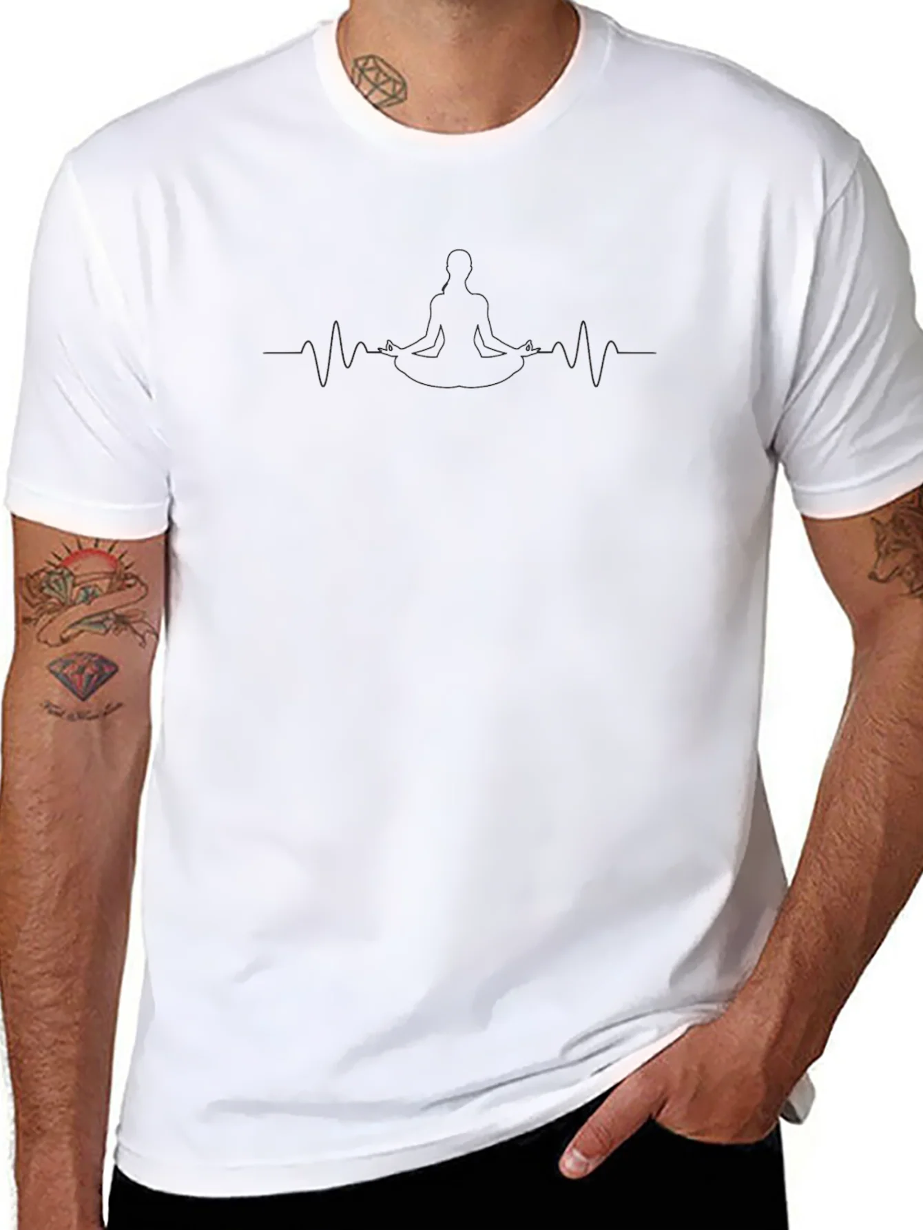 Yoga Meditation Heartbeat T-Shirt
