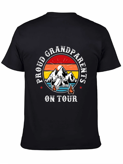 Proud Grandparents On Tour Black T-Shirt