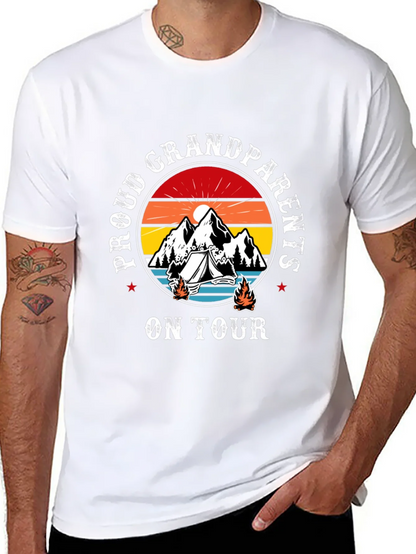 Proud Grandparents On Tour Black T-Shirt