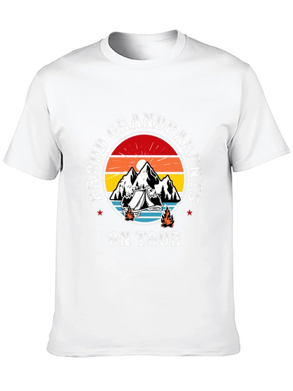 Proud Grandparents On Tour Black T-Shirt