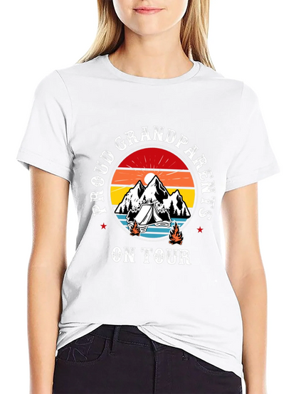 Proud Grandparents On Tour Black T-Shirt