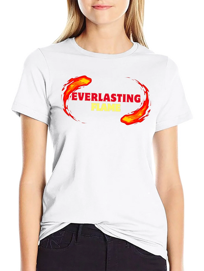 Everlasting Flame Graphic Tee - Black Cotton