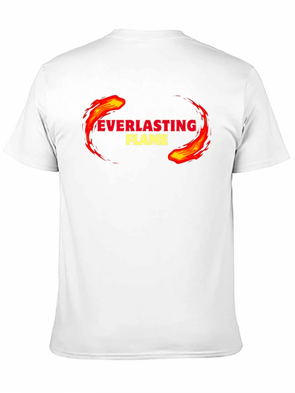 Everlasting Flame Graphic Tee - Black Cotton
