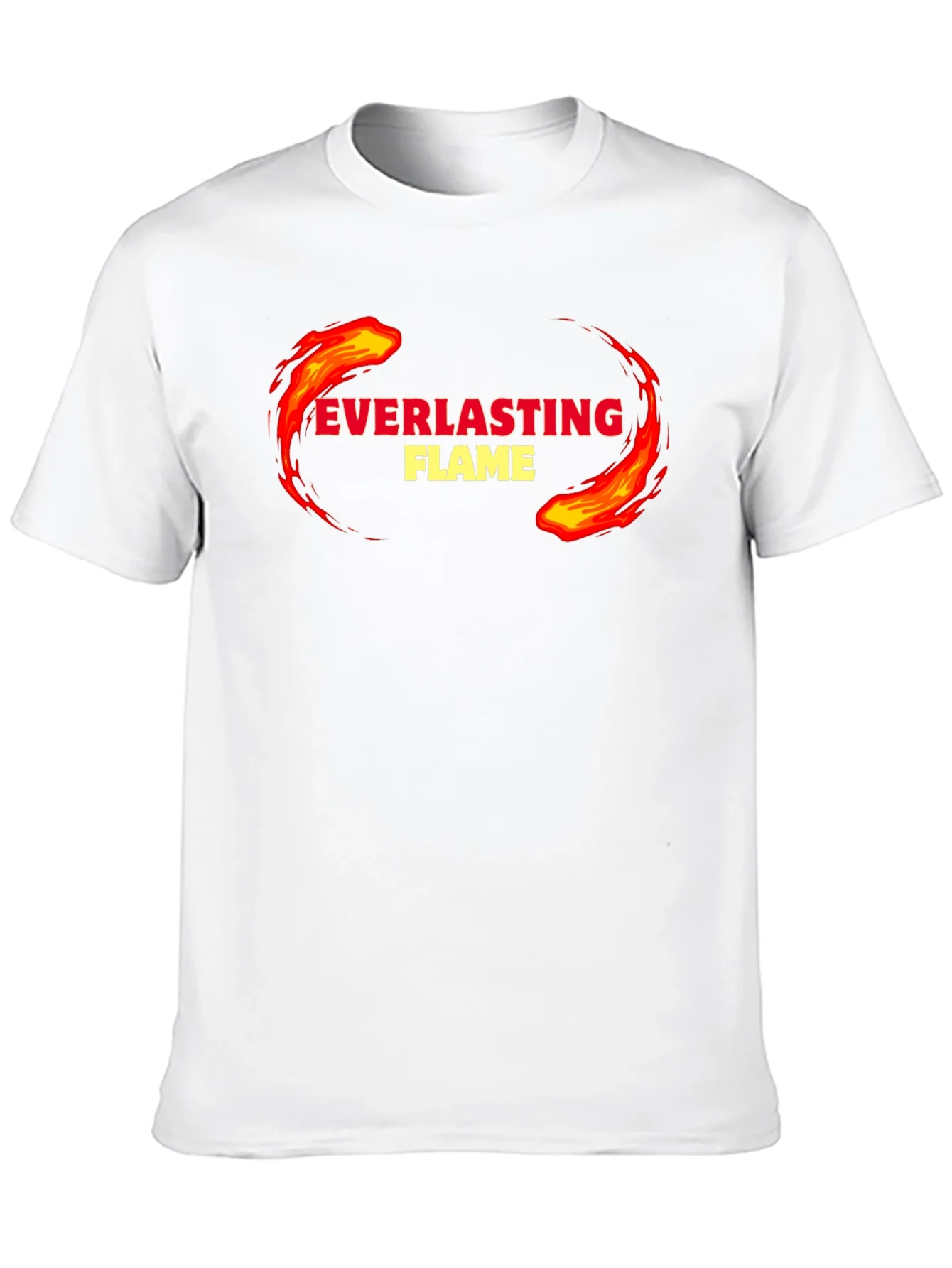 Everlasting Flame Graphic Tee - Black Cotton
