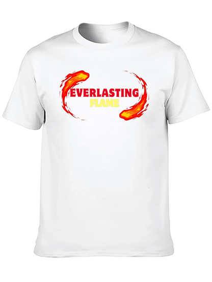 Everlasting Flame Graphic Tee - Black Cotton