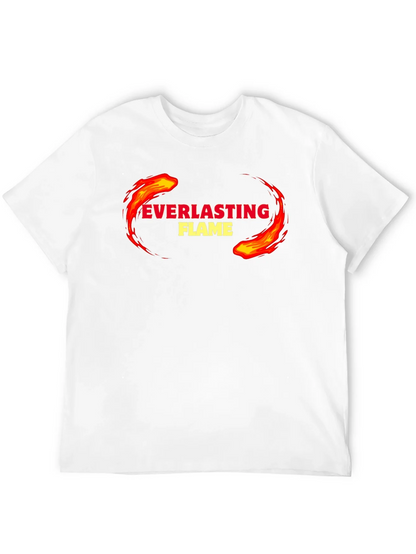 Everlasting Flame Graphic Tee - Black Cotton