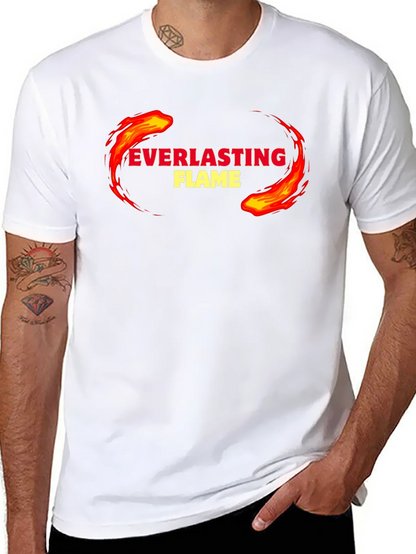 Everlasting Flame Graphic Tee - Black Cotton