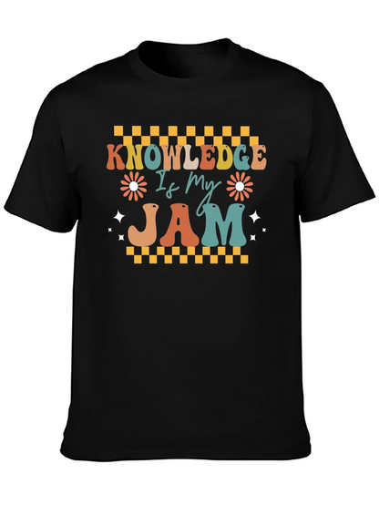Knowledge Is My Jam Retro T-Shirt