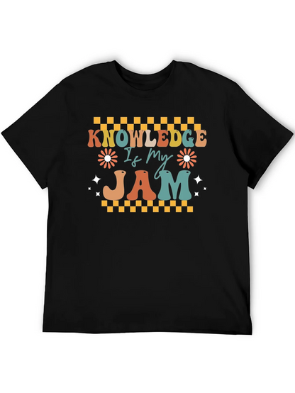 Knowledge Is My Jam Retro T-Shirt