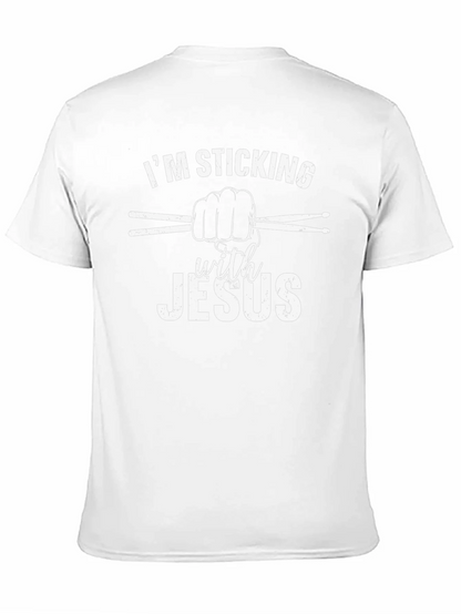 Im Sticking with Jesus Black T-Shirt