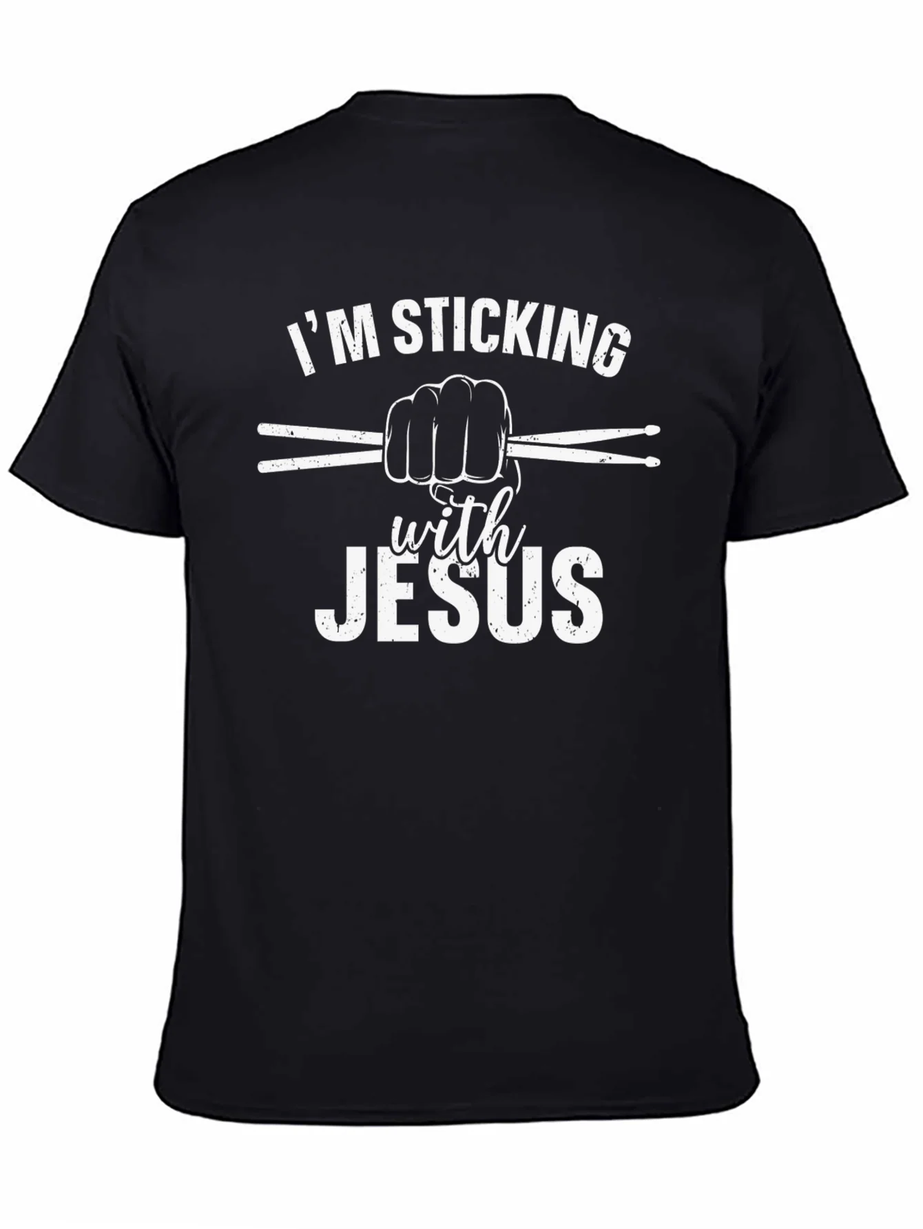 Im Sticking with Jesus Black T-Shirt