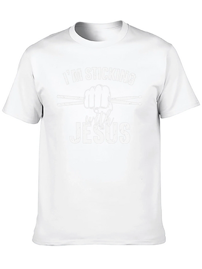 Im Sticking with Jesus Black T-Shirt