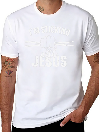 Im Sticking with Jesus Black T-Shirt