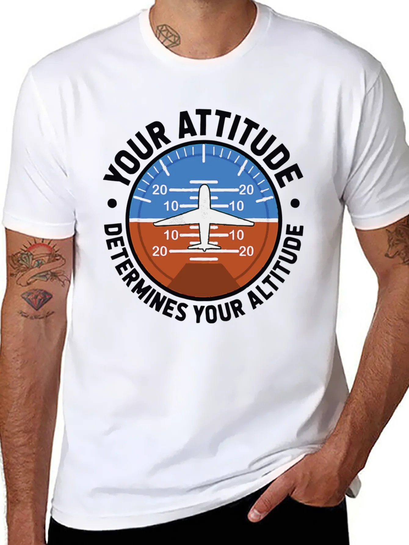 Attitude Determines Altitude Pilot T-Shirt