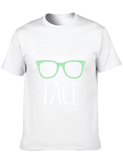 Resting Beach Face Graphic T-Shirt