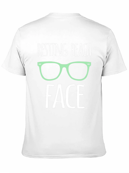 Resting Beach Face Graphic T-Shirt