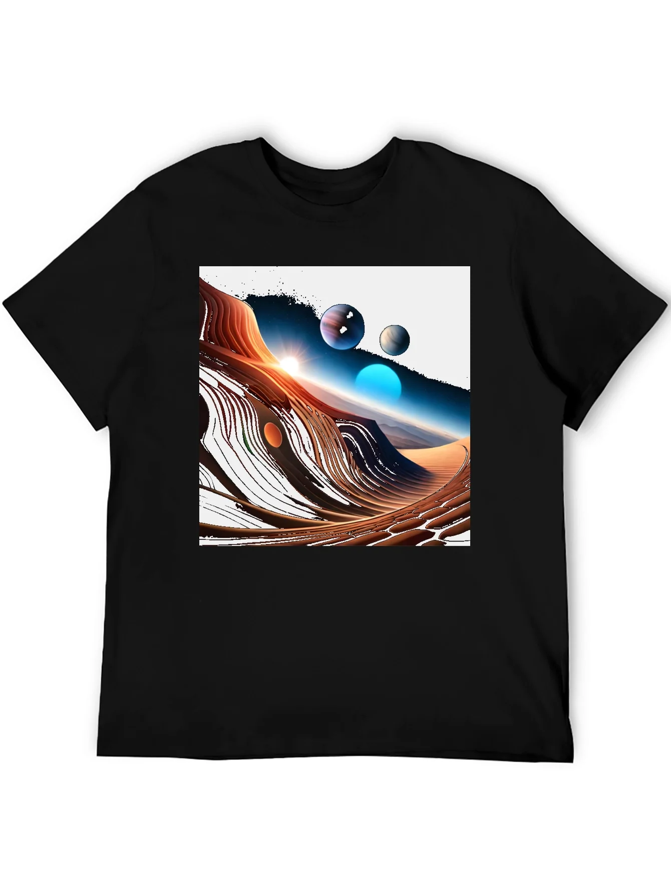 Cosmic Desert T-Shirt - Unique Graphic Tee