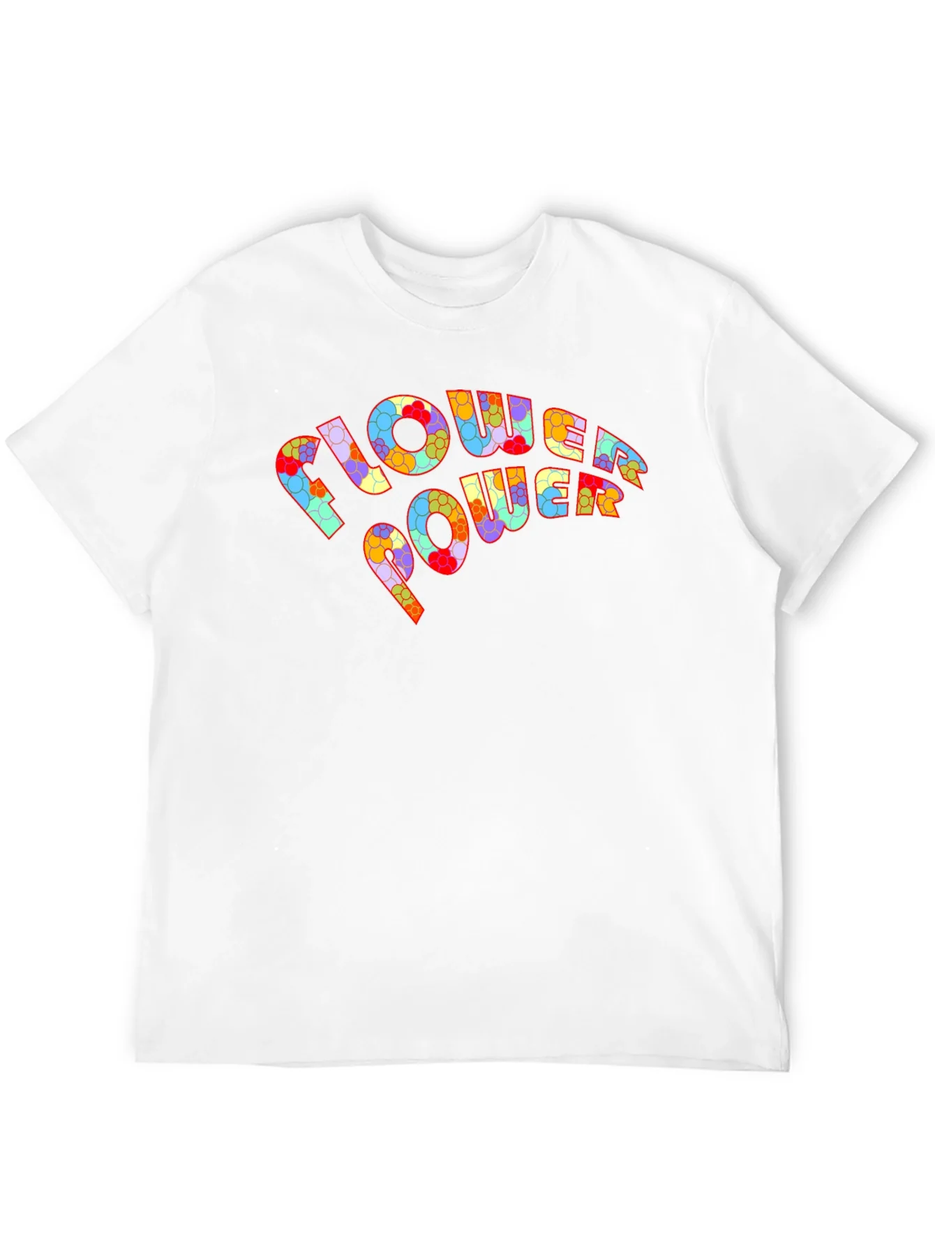 Flower Power Graphic T-Shirt - Retro Design