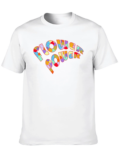 Flower Power Graphic T-Shirt - Retro Design