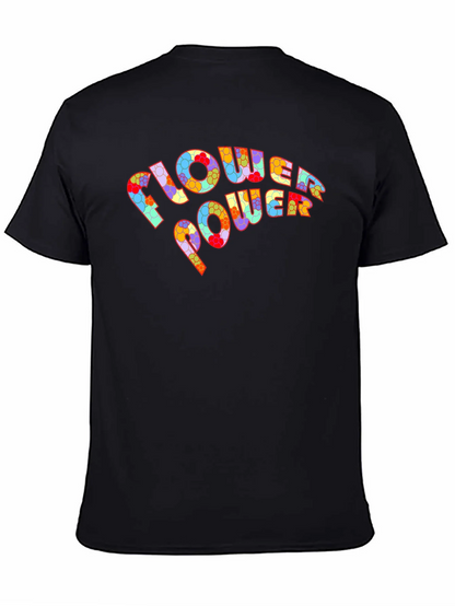 Flower Power Graphic T-Shirt - Retro Design