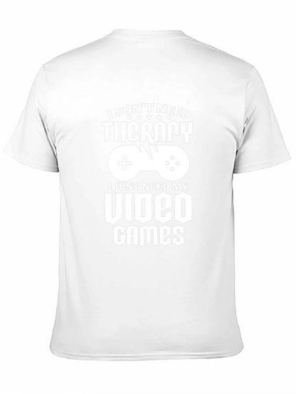 Funny Gamer T-Shirt - Video Games Therapy Tee