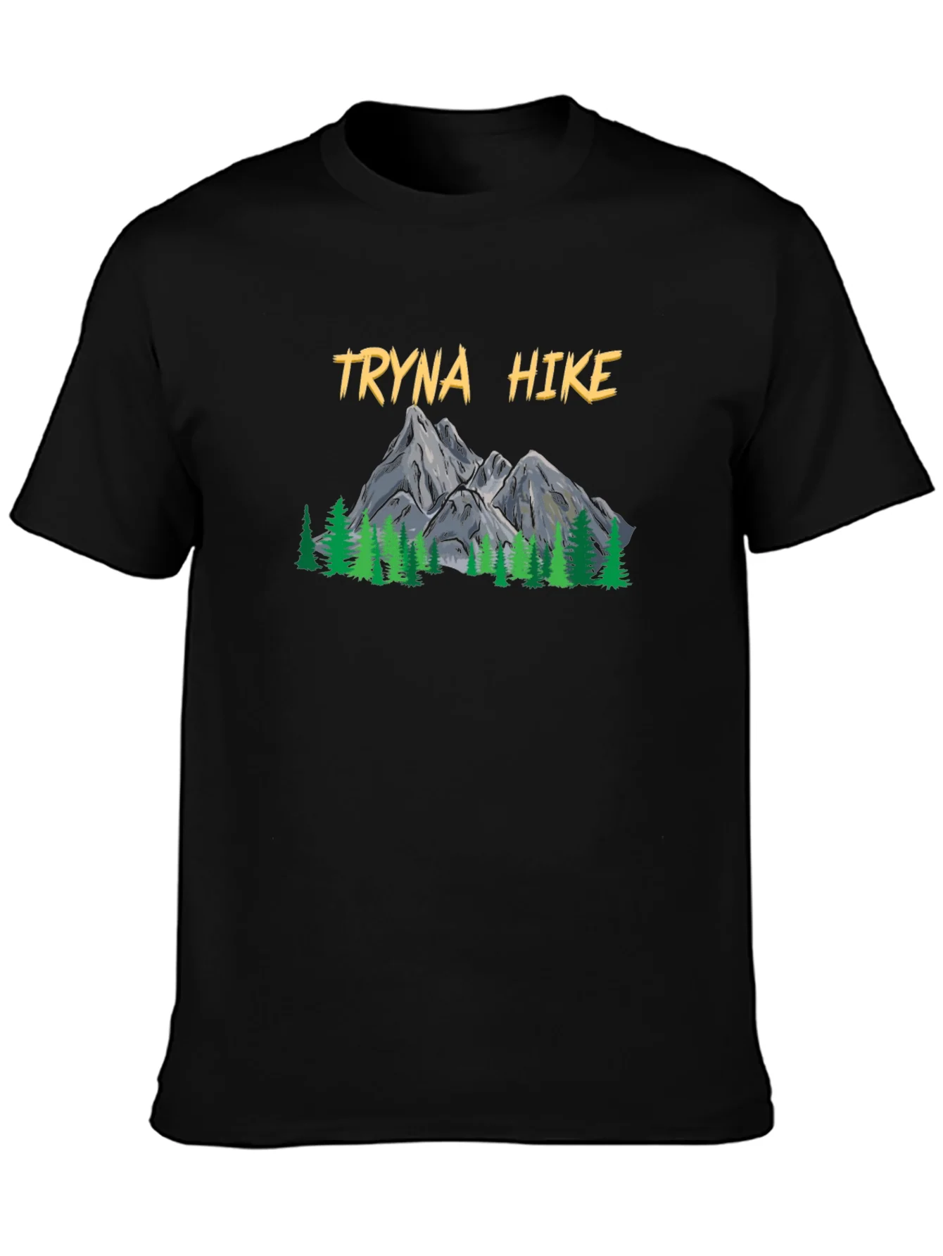 Tryna Hike Graphic T-Shirt - Outdoor Adventure Tee