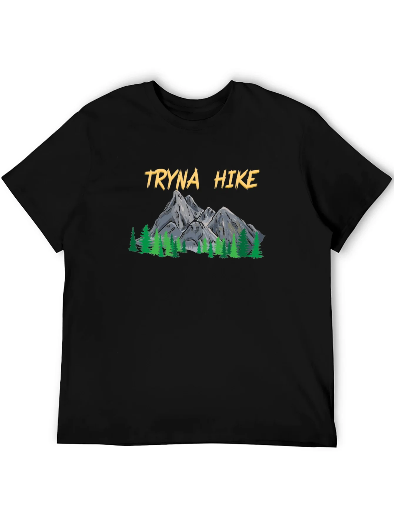 Tryna Hike Graphic T-Shirt - Outdoor Adventure Tee