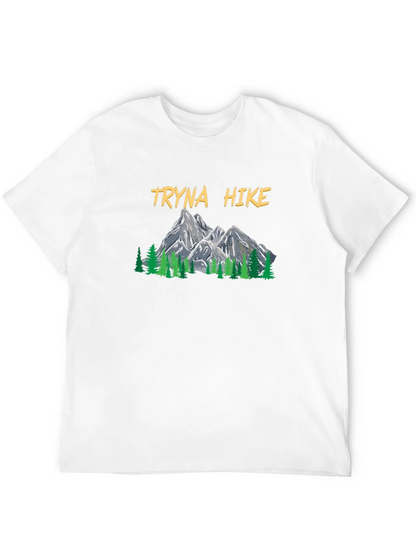 Tryna Hike Graphic T-Shirt - Outdoor Adventure Tee